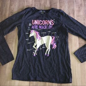 🌟HOST PICK🌟Children’s place dark blue unicorn Tee. Sz L